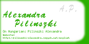 alexandra pilinszki business card